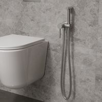 Гигиенический душ из латуни в комплекте со смесителем, брашированный никель арт-VHFW-101BN — фото 2, Гигиенические души