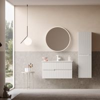 Тумба с раковиной ORKA Moonlight 90 подвесная, белый матовый 5001497 — фото 1, Тумбы с раковиной