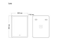 Зеркало LEO (600*800*45) LED с сенсорным выкл. и подогревом арт-166080 — фото 3, Зеркала в ванную комнату