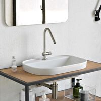 Товар: Раковина Scarabeo GLAM полувстраиваемая без перелива с одним отверстием цвет белый арт-1810 - фото 4 Раковина Scarabeo GLAM полувстраиваемая без перелива с одним отверстием цвет белый арт-1810 — фото 4, Раковины накладные