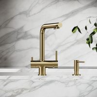 Смеситель для кухни SANCOS Foster с возможностью подключения фильтра для воды, брашированное золото, арт. арт-SC4014BG — фото 4, Смесители для кухни