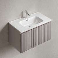 Тумба подвесная SANCOS Snob R 1.0 790х445х406, c одним ящиком оснащенным доводчиками, Doha Soft , арт. арт-SNR1.080SM — фото 3, Тумбы под раковину