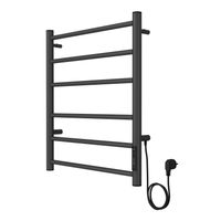 Полотенцесушитель PARMA 500/600 электрический ГРАФИТ R 6 пер. AZARIO арт-AZ83902G — фото 1, Электрические полотенцесушители