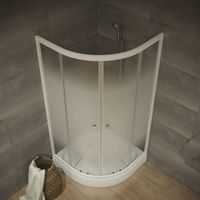 ДО Лайт 100*100 А (3 места+сифон D90) арт-Щ0000061794 — фото 3, Душевые уголки четверть круга