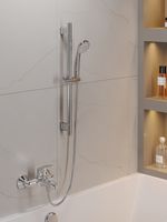 Товар: OneLife Полимерный смеситель для ванны с душ.гарнитуром, хром арт-P01-611cr - фото 7 OneLife Полимерный смеситель для ванны с душ.гарнитуром, хром арт-P01-611cr — фото 7, Смеситель для ванны