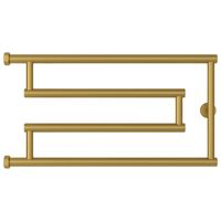 Полотенцесушитель водяной Сунержа High-Tech+ model "G" 320х650 Матовое золото арт-032-4051-3265 — фото 1, Водяные полотенцесушители