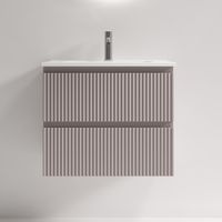 Тумба подвесная SANCOS Snob R 590х390х500, c двумя ящиками оснащенными доводчиками, Doha Soft, арт. арт-SNR60/39SM — фото 1, Тумбы под раковину