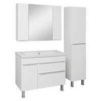 Тумба напольная AXIOMA 100 /1дв+2ящ/ AQUA DE MARCO 2100WGAXI/F — фото 6, Тумбы под раковину