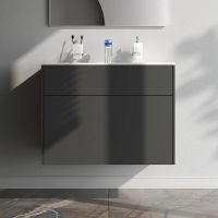 Тумба под раковину AM.PM Inspire V2.0 80 подвесная Графит арт-M50AFHX0803GM — фото 1, Тумбы под раковину