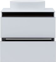 Тумба под раковину Allen Brau Activity 80 1.34004.WM белый матовый/черный браш — фото 12, Тумбы под раковину