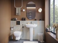 ЛОНГИ Умывальник 60см,белый,САНТЕК 1WH501756 — фото 8, Раковины подвесные