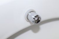 Унитаз-моноблок с функцией биде AZARIO Sente 375х665х785 напольный, безободковый, горизонтальный слив, сиденье дюропласт микролифт арт-AZ-8614B — фото 5, Напольные унитазы