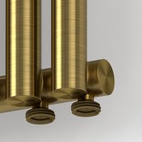 Отопительный радиатор Сунержа Эстет-1 EU50 правый 500х180 4 секции Состаренная латунь арт-051-0311-5004 — фото 1, Радиаторы отопления