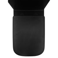 Унитаз-компакт Azario Black King 370х640х810 безободковый, с быстросъемным сиденьем микролифт, черный матовый (AZ-8303D) арт-AZ-8303-D — фото 10, Напольные унитазы