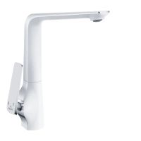 Смеситель для кухни Rose R1313F, белый/хром — фото 1, Смесители для кухни