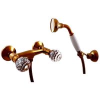 BRILLIANCE - смеситель для душа, с лейкой и подвижным держателем, ЦВЕТ БРОНЗА арт-BRILLIANCE180.5/2SM — фото 1, Смеситель для душа