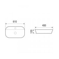 Товар: Раковина накладная Azario 610x400x120 белый арт-AZ-2203 SP - фото 2 Раковина накладная Azario 610x400x120 белый арт-AZ-2203 SP — фото 2, Раковины накладные