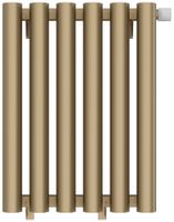 Отопительный радиатор Сунержа Кумир-0 EU50 правый 500х400 6 секций Матовое золото арт-032-0351-5006 — фото 6, Радиаторы отопления