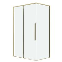 Душевое ограждение Grossman Galaxy 100.K33.01.130.32.00-200.K33.01.100.32.00 (130х100х195) раздвижная,золото сатин,стекло прозрачное,2 места арт-120.K33.01.1310.32.00 — фото 1, Прямоугольные душевые уголки