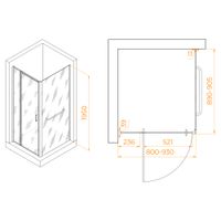 Душевой уголок RGW PA-078-1B (RGW PA-008B + Z-060-2B) 800x900 3508078189-14 — фото 1, Душевые уголки