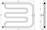 Товар: Полотенцесушитель водяной Стилье Тандем 500х650 резьба-сгон 1" Без покрытия 00011-5065 - фото 4 Полотенцесушитель водяной Стилье Тандем 500х650 резьба-сгон 1" Без покрытия 00011-5065 — фото 4, Водяные полотенцесушители