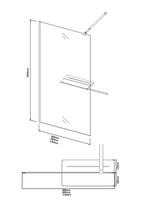 Товар: Душевая перегородка Niagara Nova (90х200) черный матовый,стекло белый градиент,1 место арт-NG-582-90BLACK - фото 10 Душевая перегородка Niagara Nova (90х200) черный матовый,стекло белый градиент,1 место арт-NG-582-90BLACK — фото 10, Душевые перегородки