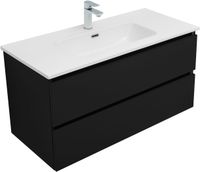 Товар: Тумба с раковиной Aquanet Вега 2.0 100 2 ящ. цв.черный (раковина Ирис) 00344745 - фото 15 Тумба с раковиной Aquanet Вега 2.0 100 2 ящ. цв.черный (раковина Ирис) 00344745 — фото 15, Тумбы с раковиной