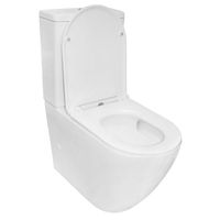 Унитаз-компакт Azario Grado 665х380х845 напольный, смыв "Торнадо", безободковый, с бачком и сидением микролифт арт-AZ-2141 UQ1 — фото 1, Напольные унитазы