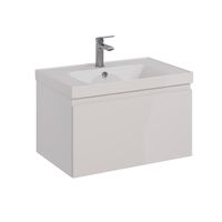 Товар: Тумба Lemark VEON MINI 70 см под 1 раковину, подвесная,1 ящик, цвет корпуса, фасада: Белый глянец арт-LM02VM70T - фото 6 Тумба Lemark VEON MINI 70 см под 1 раковину, подвесная,1 ящик, цвет корпуса, фасада: Белый глянец арт-LM02VM70T — фото 6, Тумбы под раковину