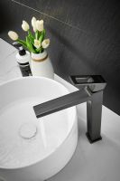 Смеситель для накладной раковины BELZ, оружейная сталь, арт-B11658-3 — фото 4, Смесители для раковины