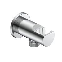 Товар: AQM8714CR Siena Выход из стены с держателем, хром - фото 1 AQM8714CR Siena Выход из стены с держателем, хром — фото 1, Шланговые подключения