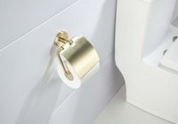 Товар: AQ4209BG ОБЕРОН бумагодержатель с крышкой, шлиф. золото - фото 4 AQ4209BG ОБЕРОН бумагодержатель с крышкой, шлиф. золото — фото 4, Держатели туалетной бумаги