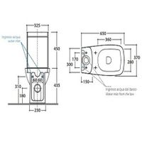 Бачок GLOBO DAILY на чашу унитаза моноблок цвет белый арт-DA008BI — фото 3, Комплектующие для туалета