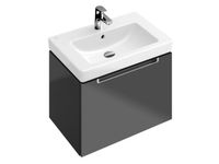 Раковина, Villeroy&Boch, Subway 2.0, ширина, мм-600, глубина, мм-470, тип установки-настенный, отверстия для смесителя-1 сквозное, 2 промаркированных, перелив-есть, тип перелива-открытый, материал-санфарфор, вид грязеотталкивающего покрытия-CeramicPlus, цвет-альпийский белый арт-7113F0R1 — фото 1, Раковины встраиваемые сверху