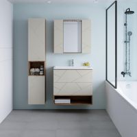 Товар: Ниша для тумбы Бриклаер КРИСТАЛЛ 80 см, дуб крафт табачный 4627125416873 - фото 5 Ниша для тумбы Бриклаер КРИСТАЛЛ 80 см, дуб крафт табачный 4627125416873 — фото 5, Тумбы с раковиной