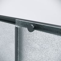 Дверь в нишу Niagara Nova NG-34-L11CHGR (110х195) графит,раздвижная влево,стекло шиншилла,1 место — фото 9, Раздвижные душевые двери