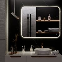 Зеркало с LED-подсветкой MILAN (80*100) /AQUA DE MARCO MIL80/100 — фото 6, Зеркала в ванную комнату