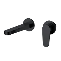 Novara Смеситель для раковины настенный на 2отв., цвет черный матовый арт-AQM6915MB — фото 1, Смесители для раковины