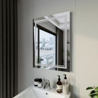 Зеркало Бриклаер Эстель-2 60 с подсветкой LED, на взмах руки, часы арт-4627125414282 — фото 4, Зеркала в ванную комнату