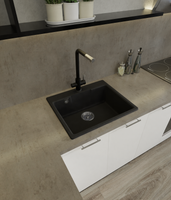 GRANFEST Мойка URBAN 658 1-чаша 580*490мм черный арт.GF-UR- арт-658 черный — фото 2, Кухонные мойки