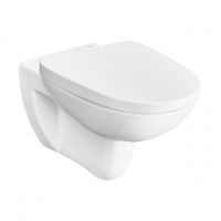 DEBBA ROUND Чаша унитаза подвесного c безободковым смывом, гориз. выпуск, белая. ROCA арт-7346998000 — фото 2, Подвесные унитазы