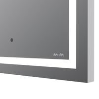 Универсальное зеркало настенное с контурной LED-подсветкой, 50 см арт-M91AMOX0501WG — фото 5, Зеркала в ванную комнату