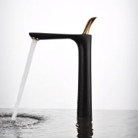 Смеситель для раковины D&K Venice , черный/золото арт-DA1032059 — фото 1, Смесители для раковины