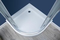 Душевой уголок Aquanet Practic AE10-Q-90x90U-CP 900x900, прозрачное, матовое стекло — фото 10, Душевые уголки