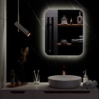 Зеркало с LED-подсветкой MILAN (50*60) /AQUA DE MARCO MIL50/60 — фото 2, Зеркала в ванную комнату