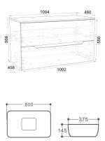 Товар: Orange Line Li-100TugMDF+B07-600W тумба с раковиной подвесная 100 см, графит/белый Li-100TugMDF+B07-600W - фото 2 Orange Line Li-100TugMDF+B07-600W тумба с раковиной подвесная 100 см, графит/белый Li-100TugMDF+B07-600W — фото 2, Тумбы с раковиной