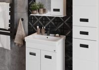 Пенал Onika Балтика Black 32.11 Универсальный, белый (403220) арт-403220_Балтика32 — фото 5, Пеналы для ванной комнаты