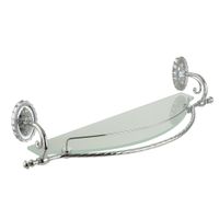 EDERA Полка с галереей, L65 см, стекло/хром 16922 — фото 1, Полки для ванной и душа