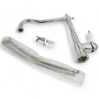 CUCINA OXFORD См-ль д/кухни моноком., ручка белая/хром 18241 — фото 7, Смесители для кухни