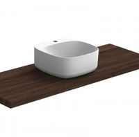 Раковина Scarabeo MOON накладная без перелива с одним отверстием цвет белый арт-5504 — фото 1, Раковины накладные